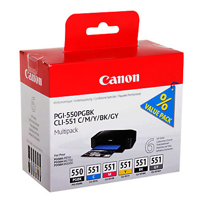 Canon PGI-550/CLI-551 Ink Cartridge Multipack